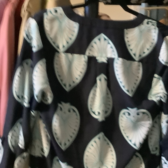 Crown & Ivy Navy and Light Blue‎ Midi Dress - Picture 8 of 9